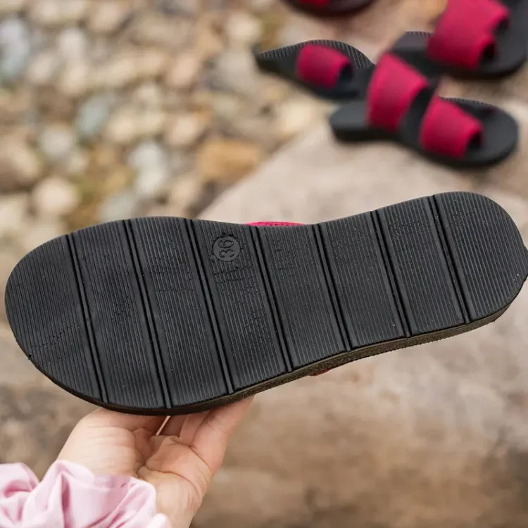 Sandalen met Open Teen en Comfortzool