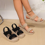 Wedge Sandalen met Verstelbare Banden