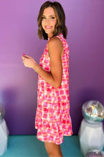 Abstracte Print Franje Hals Mouwloze Mini Jurk - Mini Dresses - Jurkjes.co