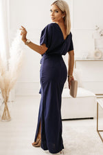 Avondjurk met Brede Hals en Strik - Evening Dresses - Jurkjes.co
