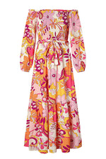 Boho Bloemen Maxi Jurk met Pofmouwen - Floral Dresses - Jurkjes.co