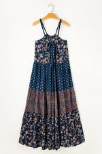 Boho Bloemenprint Mouwloze Maxi Jurk - Maxi Dresses - Jurkjes.co