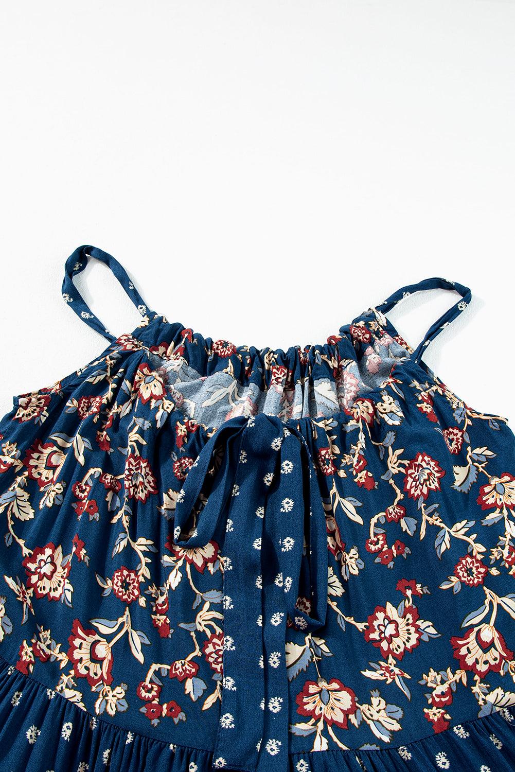 Boho Bloemenprint Mouwloze Maxi Jurk - Maxi Dresses - Jurkjes.co