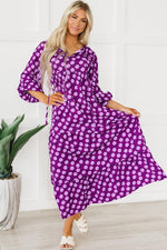 Boho Maxi-Jurk met Pofmouwen - Maxi Dresses - Jurkjes.co