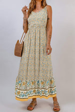 Boho Maxi Jurk met Smokwerk - Maxi Dresses - Jurkjes.co