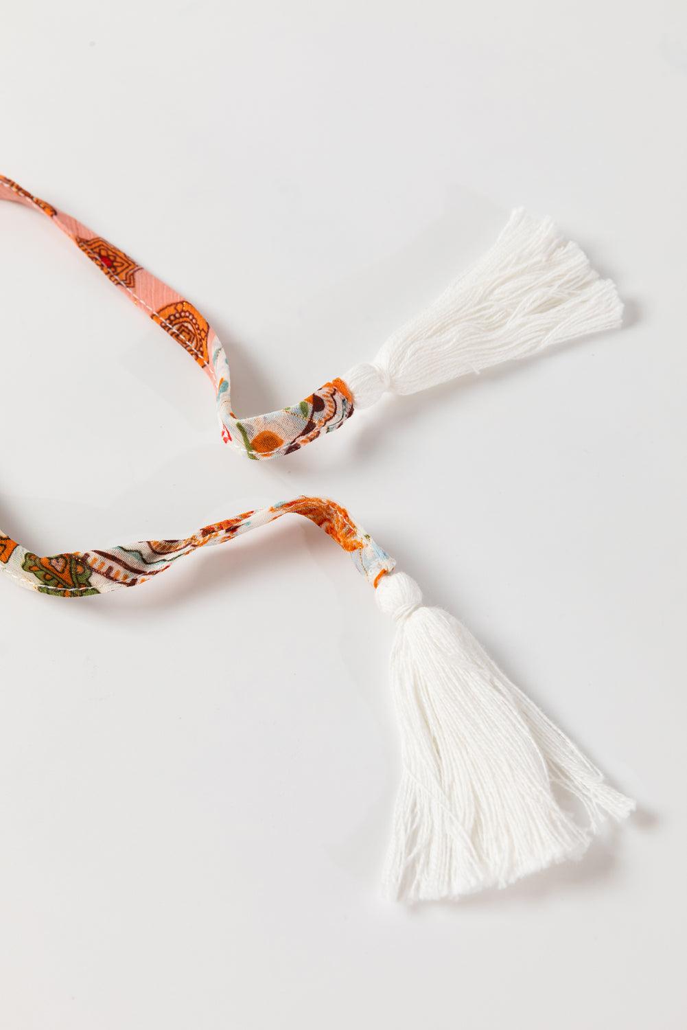 Chiffon Jurk met Paisley Patchwork - Mini Dresses - Jurkjes.co