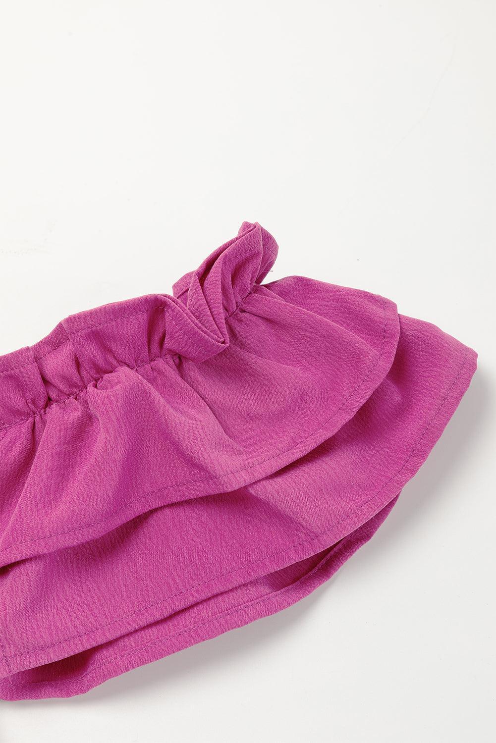 Chique Gerimpelde Maxi-Jurk met Strikken - Maxi Dresses - Jurkjes.co