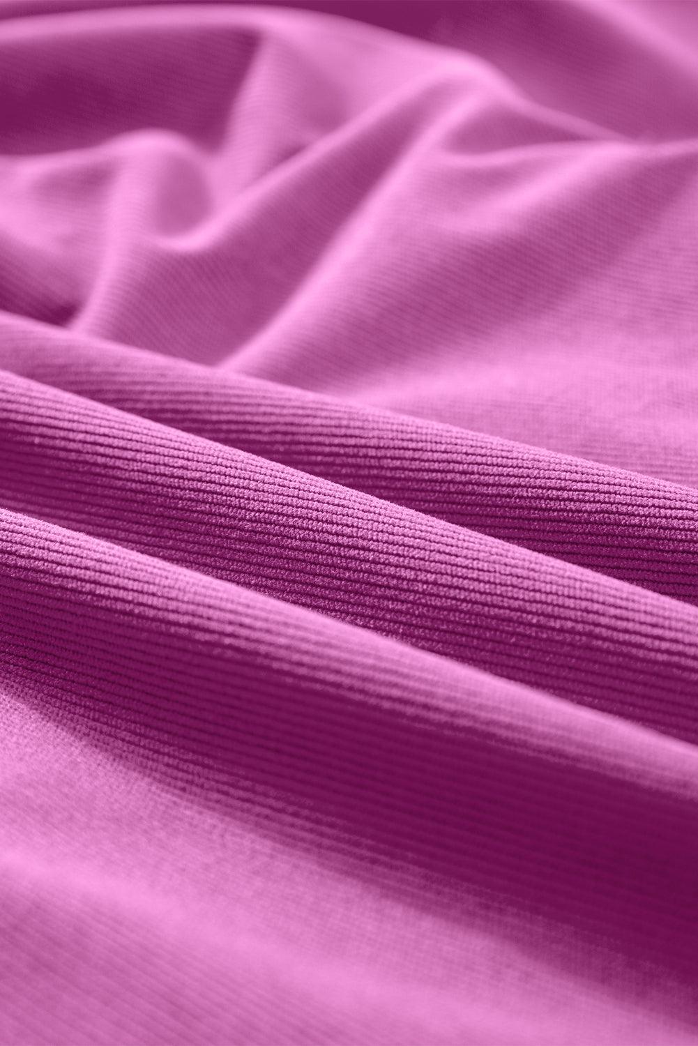 Corduroy Babydoll Jurk met Pofmouwen - Mini Dresses - Jurkjes.co