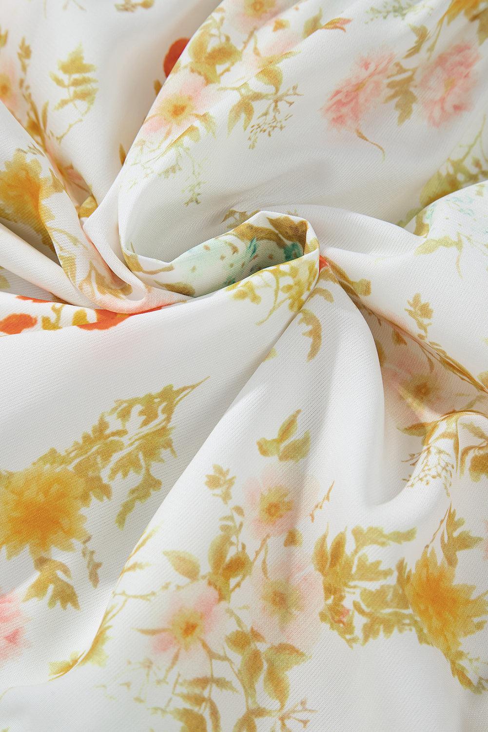 Damesjurk met Patchwork en Bloemen - Floral Dresses - Jurkjes.co