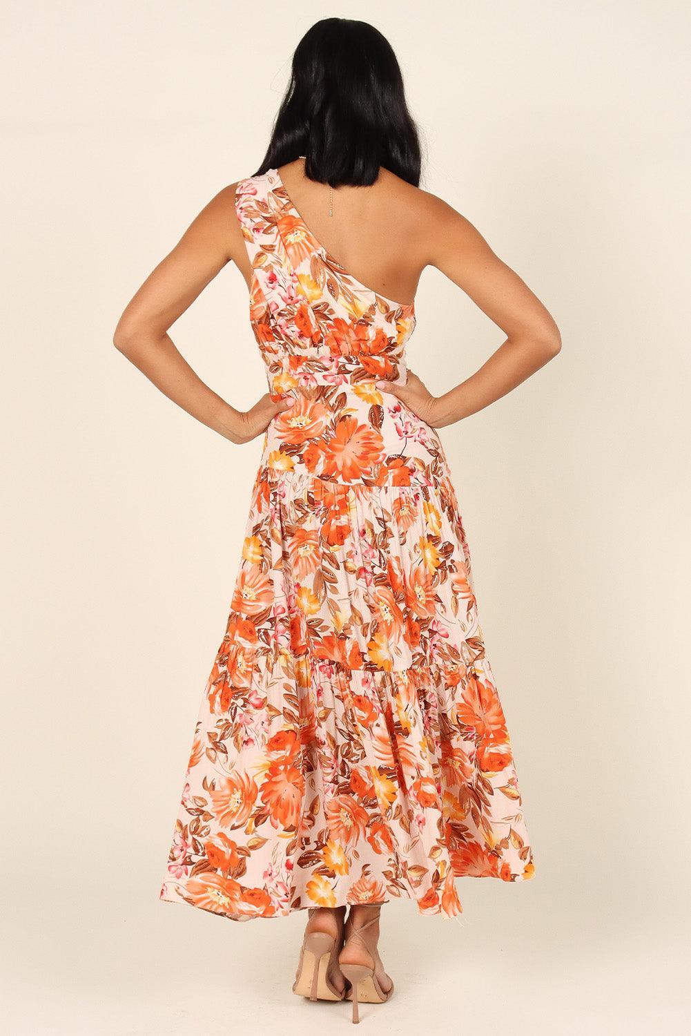 Elegante Asymmetrische Maxi-Jurk met Print - Floral Dresses - Jurkjes.co