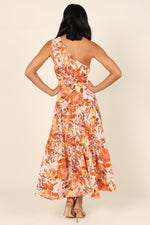 Elegante Asymmetrische Maxi-Jurk met Print - Floral Dresses - Jurkjes.co