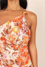 Elegante Asymmetrische Maxi-Jurk met Print - Floral Dresses - Jurkjes.co