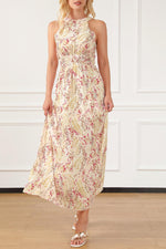 Elegante Bloemen Jurk met Kruisbanden - Floral Dresses - Jurkjes.co