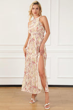 Elegante Bloemen Jurk met Kruisbanden - Floral Dresses - Jurkjes.co