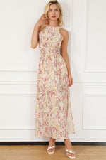 Elegante Bloemen Jurk met Kruisbanden - Floral Dresses - Jurkjes.co