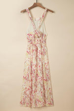 Elegante Bloemen Jurk met Kruisbanden - Floral Dresses - Jurkjes.co