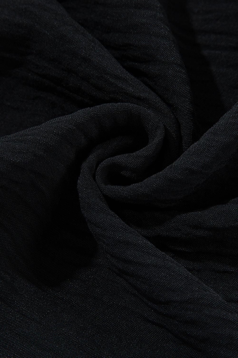 Elegante Rugloze Maxi Jurk met Gelaagde Rok - Maxi Dresses - Jurkjes.co