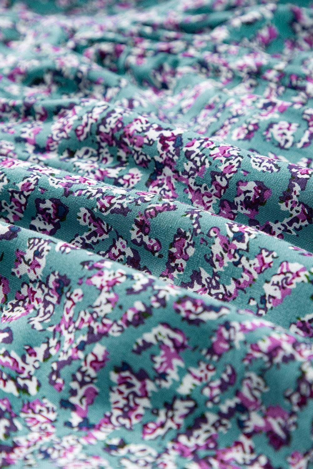 Elegante V-hals Maxi Jurk met Bloemenprint - Maxi Dresses - Jurkjes.co