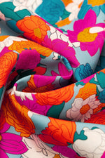 Florale Babydoll Jurk met Strik en Pofmouwen - Floral Dresses - Jurkjes.co