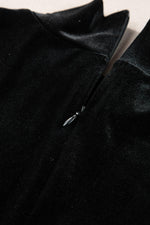 Fluwelen Gelaagde Ruffle Mini Jurk met Hoge Hals - Mini Dresses - Jurkjes.co