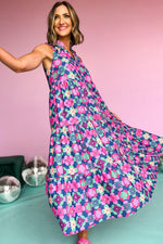 Frilly Hals Mouwloze Gelaagde Maxi Jurk - Maxi Dresses - Jurkjes.co