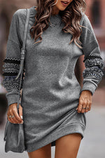 Fringe Jurk met Ruches - Mini Dresses - Jurkjes.co