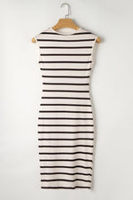 Gedraaide Midi Jurk met Zijsplit - Midi Dresses - Jurkjes.co