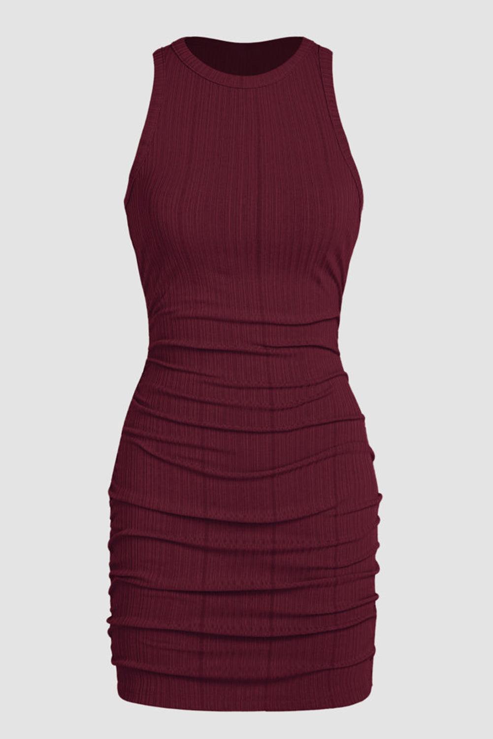 Gedrapeerde Mouwloze Bodycon Jurk - Bodycon Dresses - Jurkjes.co