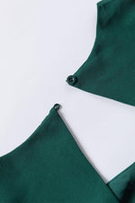 Geplooid Midi-Jurk met Open Rug en Ruches - Midi Dresses - Jurkjes.co