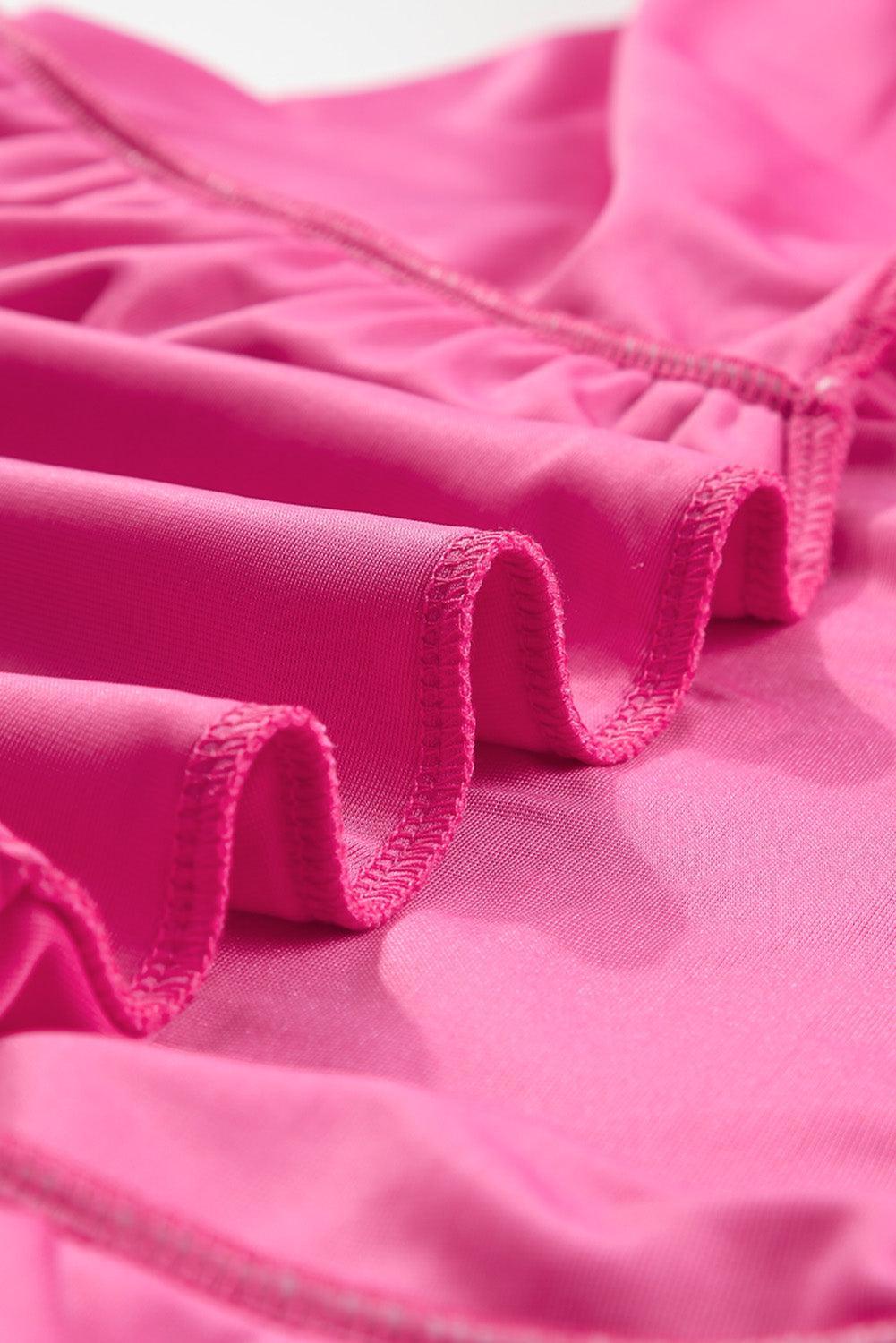 Geplooide Fluweel Jurk met V-hals - Maxi Dresses - Jurkjes.co