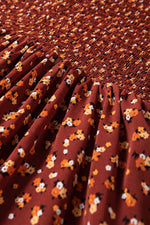 Gesmokte Bloemenprint Minijurk - Floral Dresses - Jurkjes.co