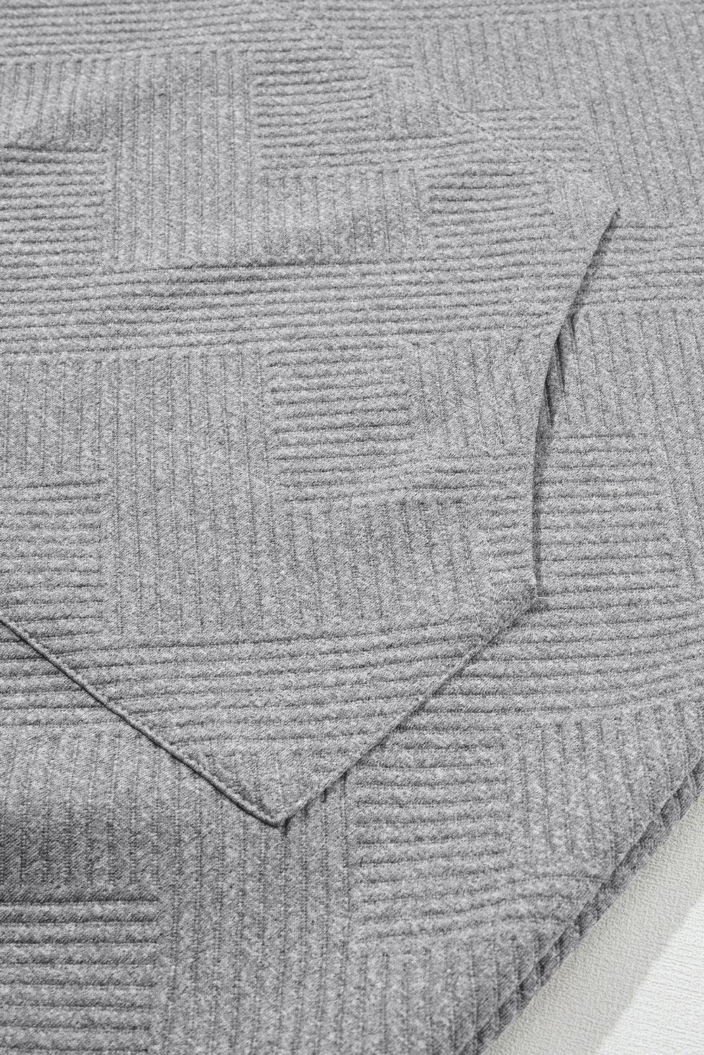 Getextureerde Mini-jurk met Capuchon - Mini Dresses - Jurkjes.co