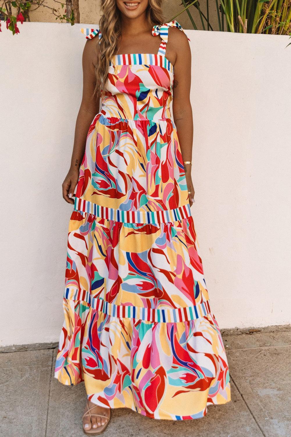 Kleurrijke Maxi Zomerjurk - Maxi Dresses - Jurkjes.co