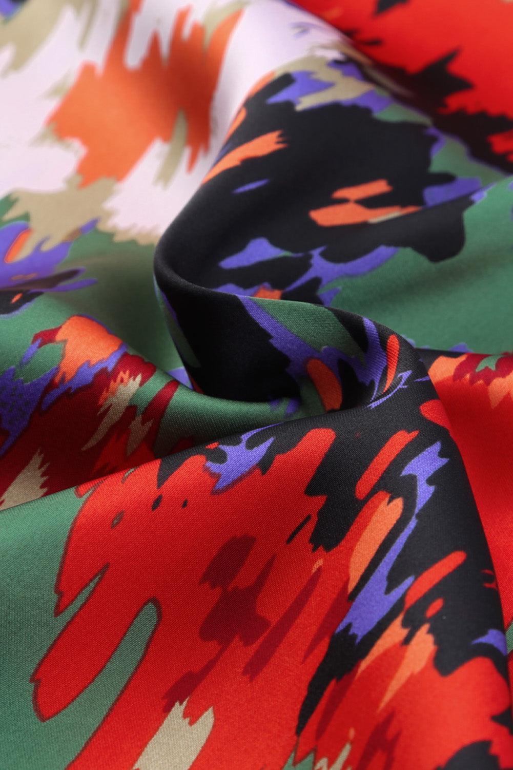 Kleurrijke Mini-Jurk met Ruches - Mini Dresses - Jurkjes.co