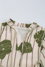 Korte Jurk met Bloemenprint en Splitnek - Floral Dresses - Jurkjes.co