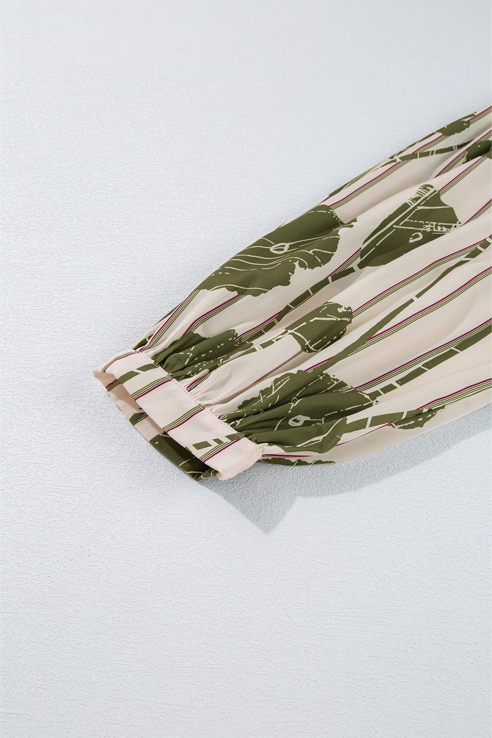 Korte Jurk met Bloemenprint en Splitnek - Floral Dresses - Jurkjes.co