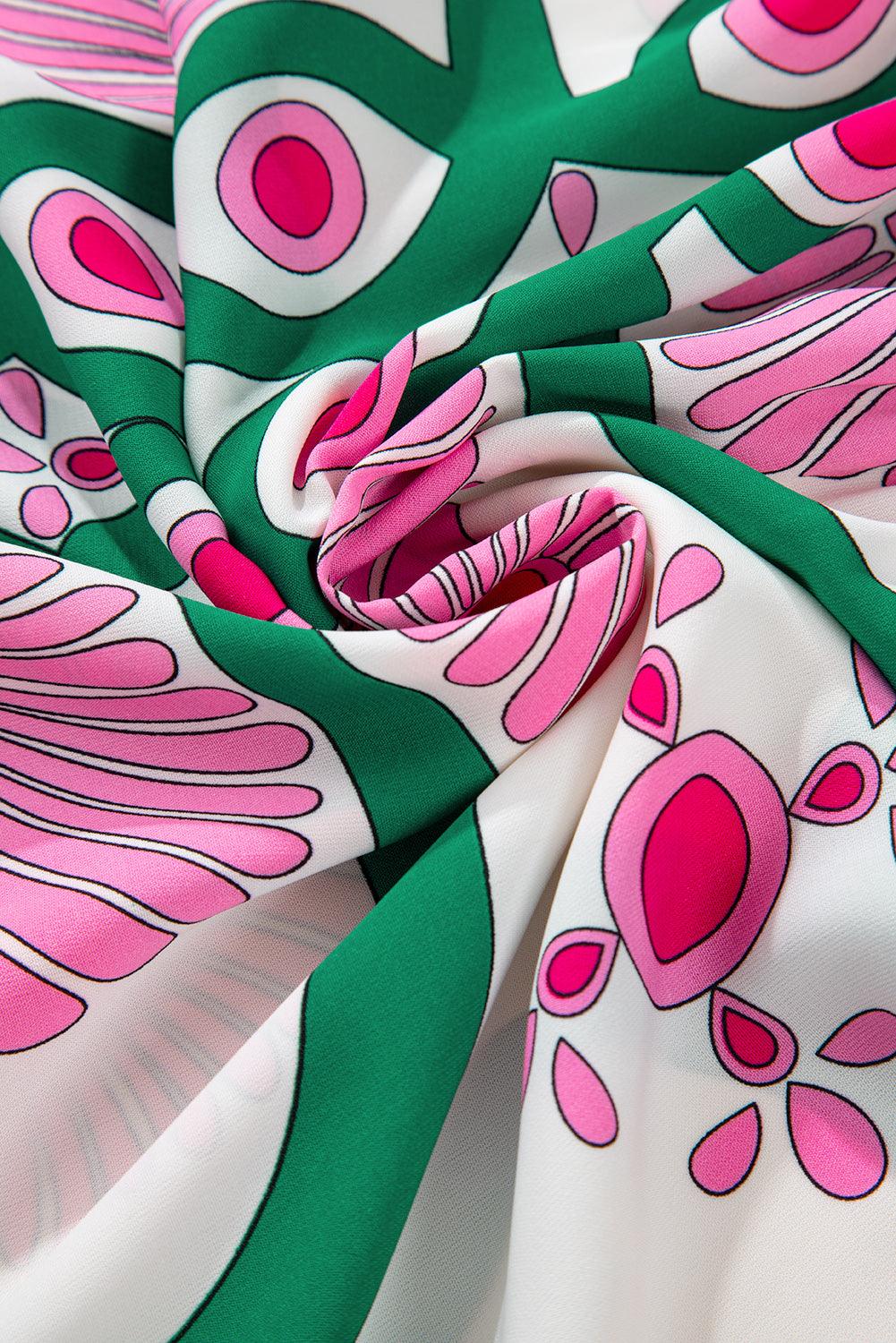 Maxi Jurk met Bloemenprint en Knoopsluiting - Maxi Dresses - Jurkjes.co