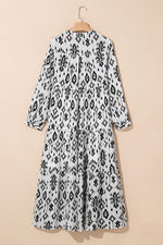 Maxi Jurk met Geometrisch Patroon - Maxi Dresses - Jurkjes.co