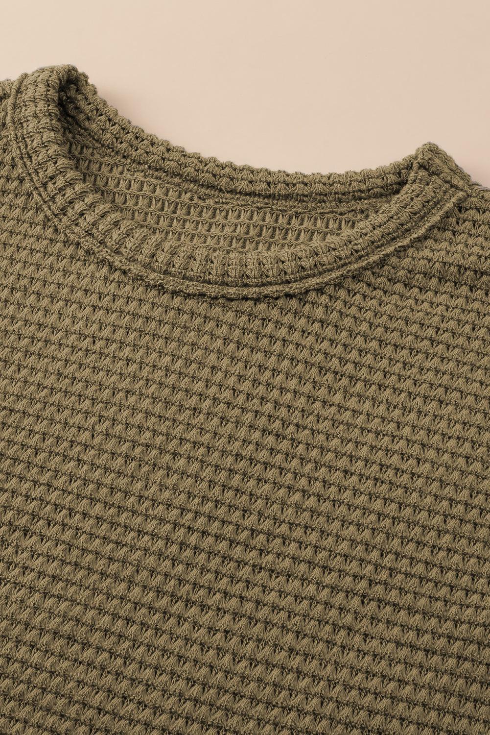 Maxi-Jurk met Splitten en Wafelstructuur - Maxi Dresses - Jurkjes.co