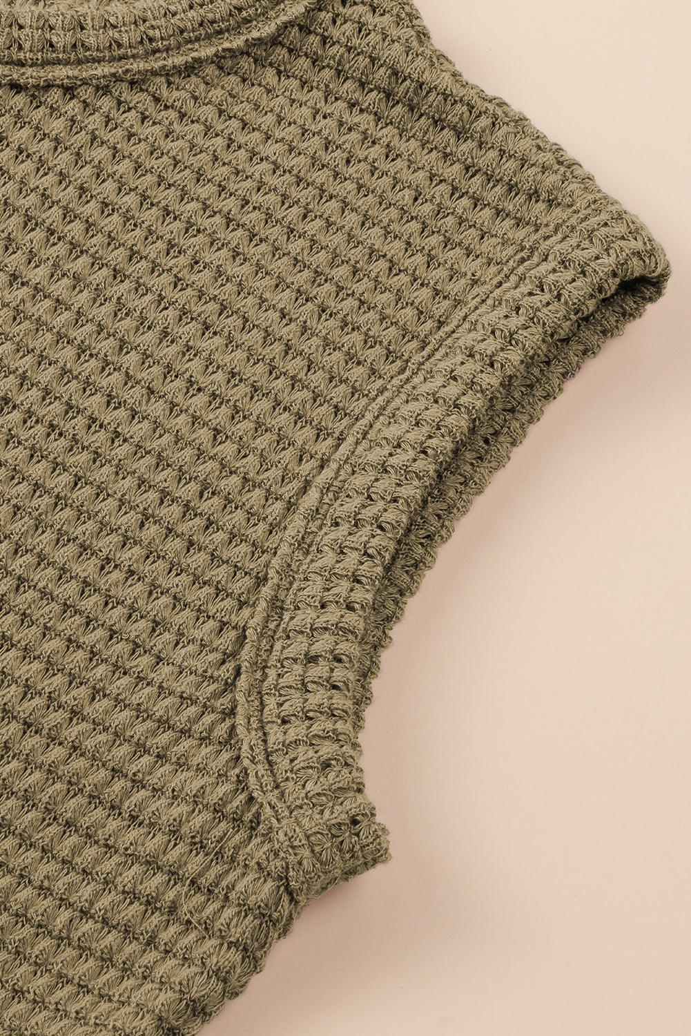 Maxi-Jurk met Splitten en Wafelstructuur - Maxi Dresses - Jurkjes.co