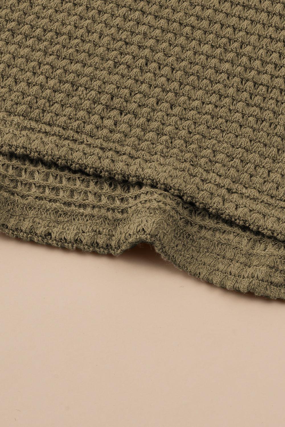 Maxi-Jurk met Splitten en Wafelstructuur - Maxi Dresses - Jurkjes.co