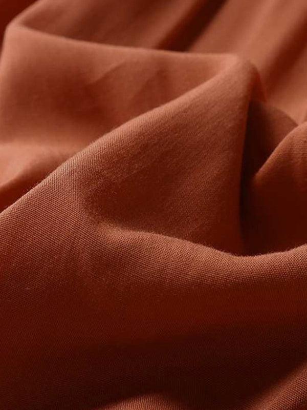 Maxi Jurk met V-hals en Lange Mouwen - Maxi Dresses - Jurkjes.co