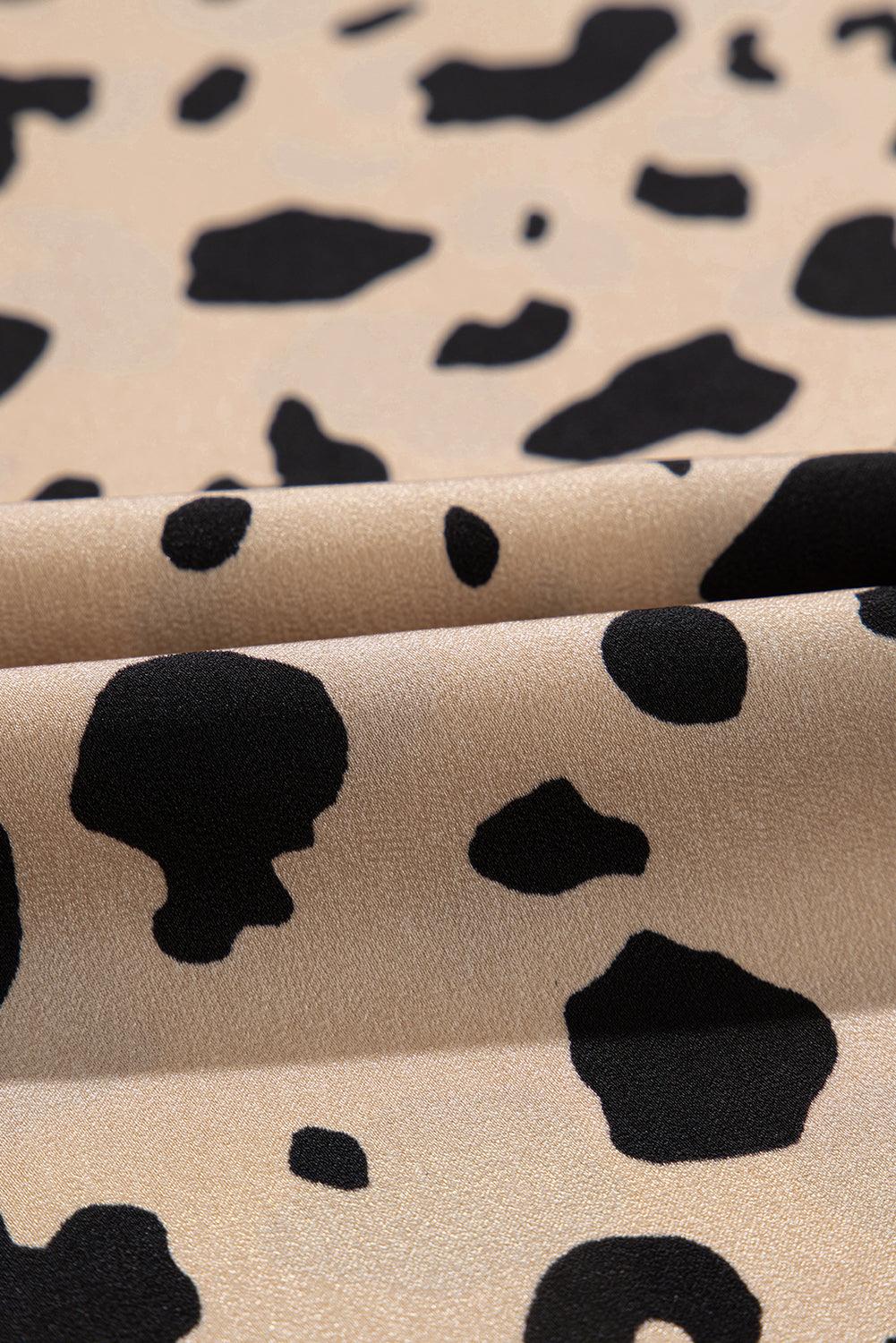 Midi Rok met Panterprint en Split - Skirts & Petticoat - Jurkjes.co