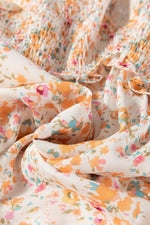 Mini Jurk met Bloemenprint en Ruches - Floral Dresses - Jurkjes.co