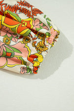 Mini Jurk met Bloemenprint en V-hals - Floral Dresses - Jurkjes.co