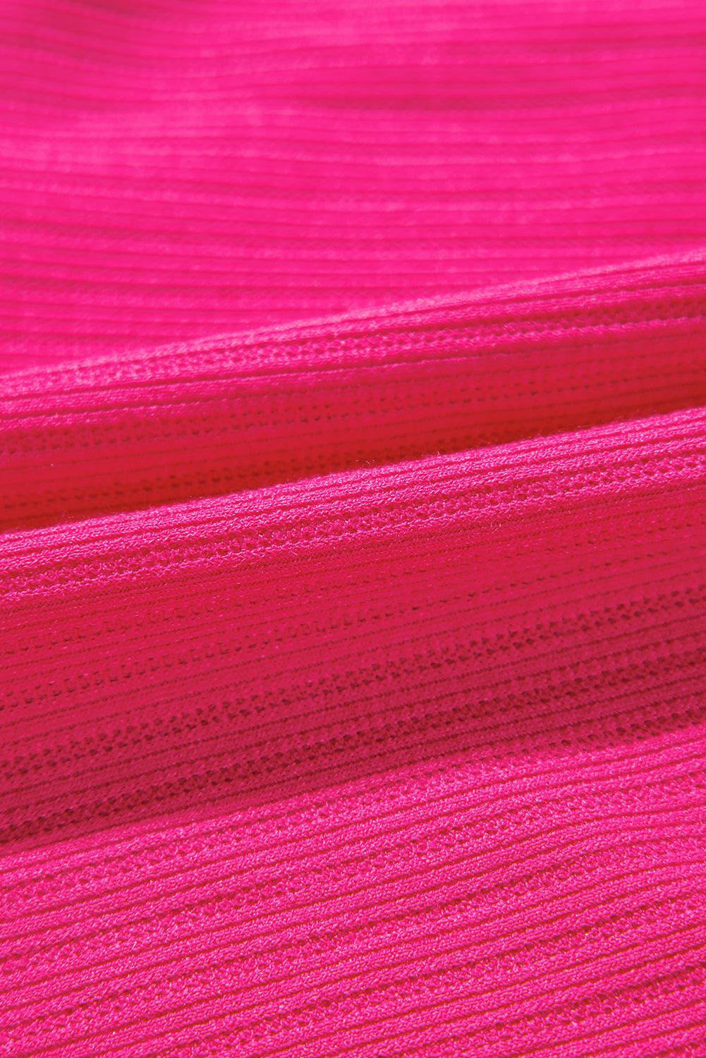 Mini Jurk met Gebreide V-hals - Mini Dresses - Jurkjes.co