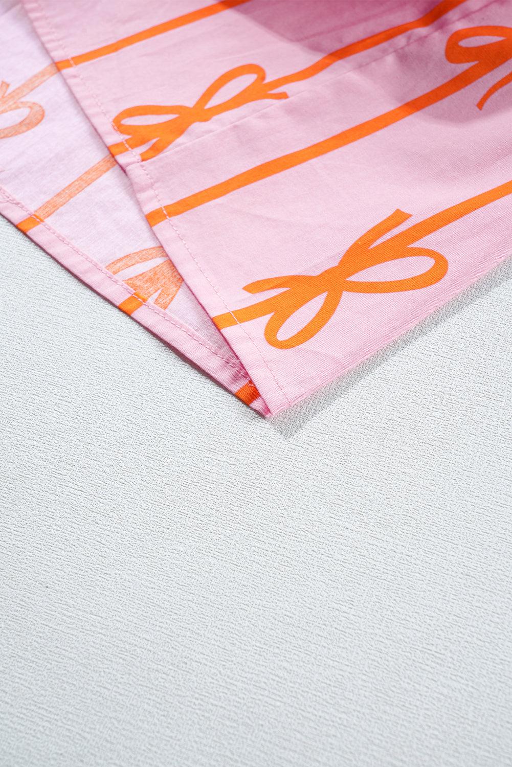 Mini Jurk met Gestreept Strikdetail - Mini Dresses - Jurkjes.co