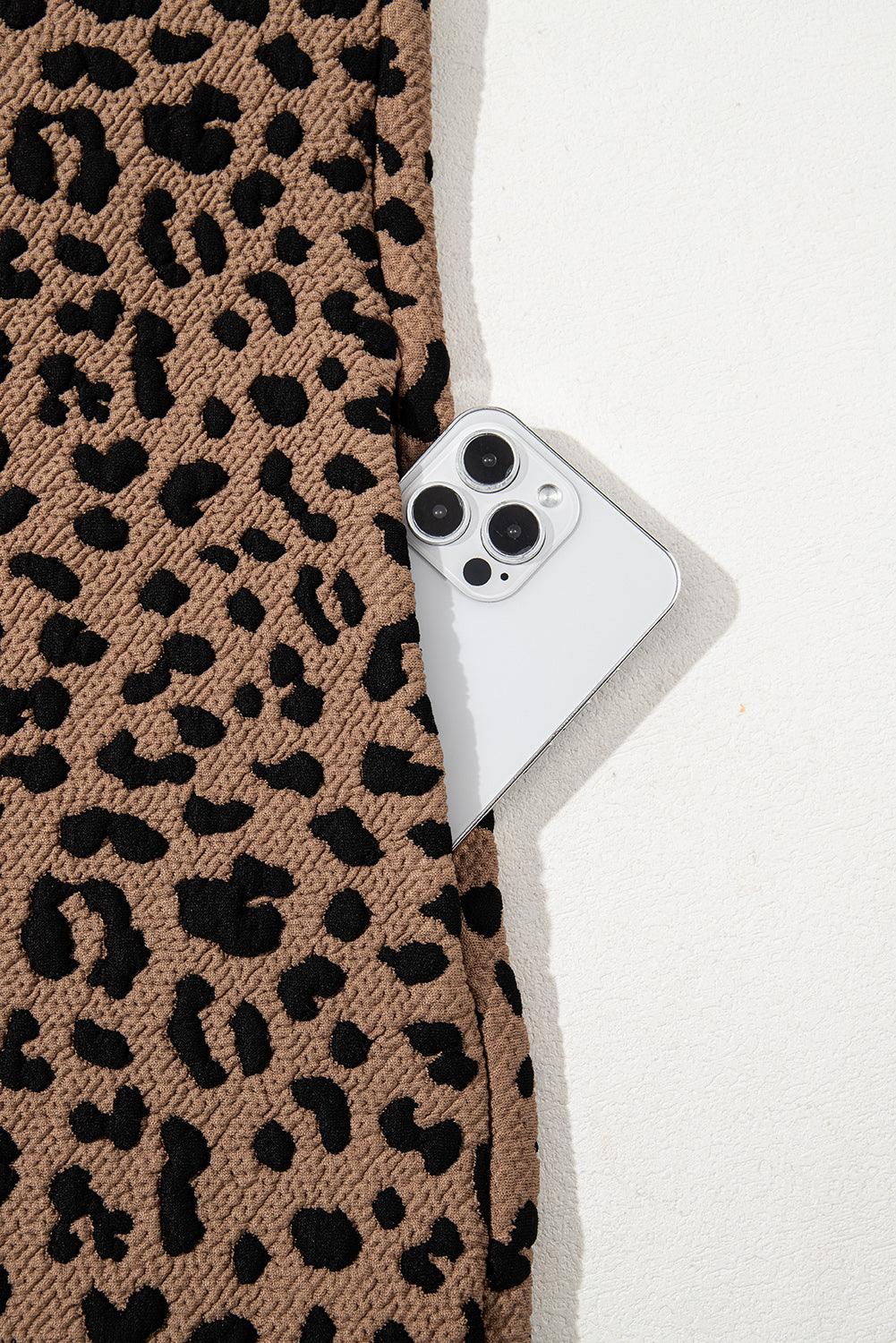 Mini Jurk met Luipaardprint - Mini Dresses - Jurkjes.co