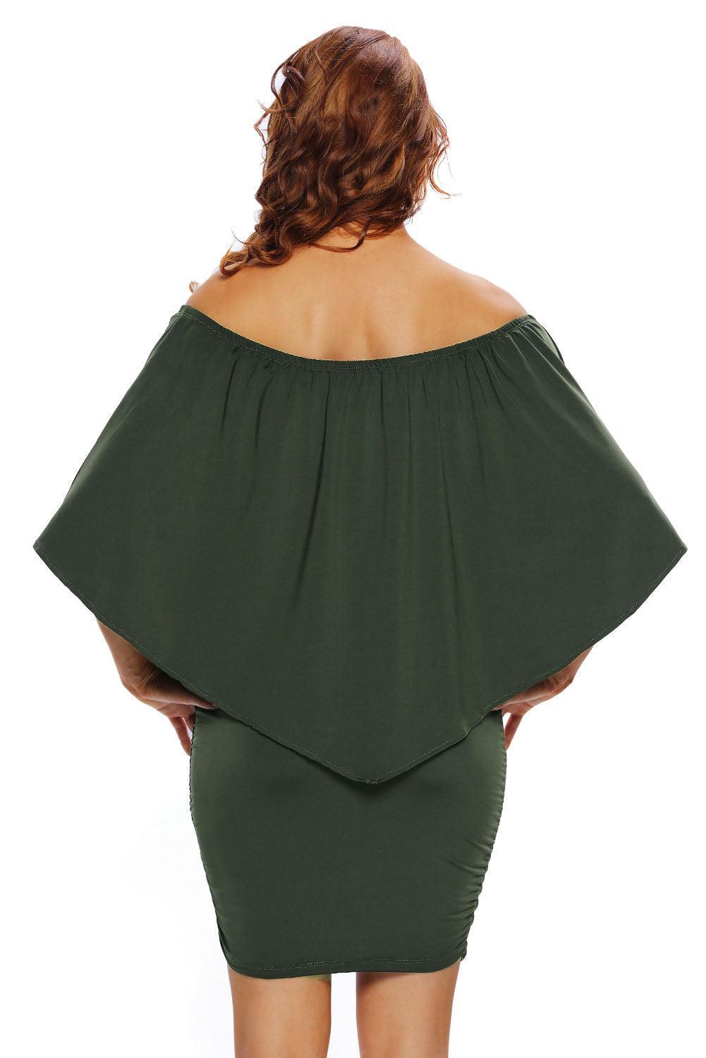 Mini Poncho Jurk met Meerdere Lagen - Mini Dresses - Jurkjes.co