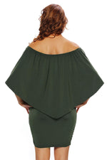 Mini Poncho Jurk met Meerdere Lagen - Mini Dresses - Jurkjes.co